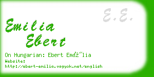 emilia ebert business card